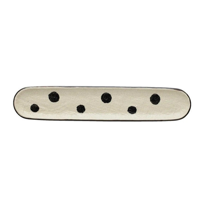 Polka Dot Oval Tray, 2.5 x 13&quot;