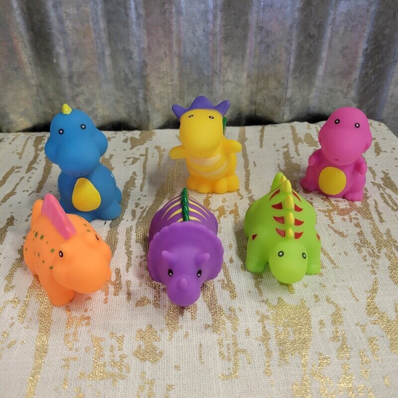 Dino Bath Toys, Set of 6