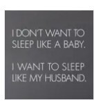 MS10HUSBAND-GR Sleep Like My Husband Sign 10 X 10