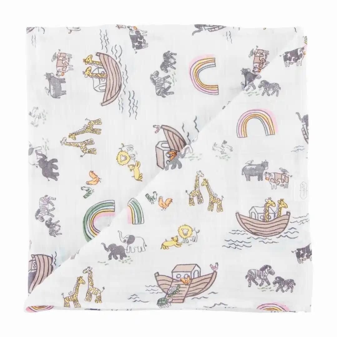 Noah&#39;s Ark Swaddle, 47&quot; X 47&quot;