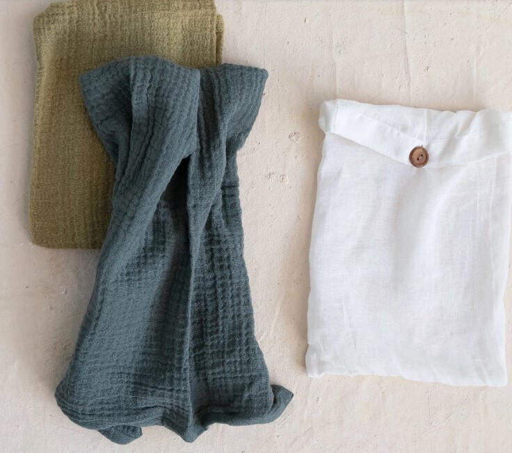 DF6770 Double Cotton Tea Towels Set of 2 In Bag