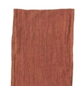 DF8170 Stonewashed Table Runner Terra Cotta 108&quot; X 14&quot;