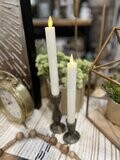 9&quot; Taper Candles, Cream - Set of 2