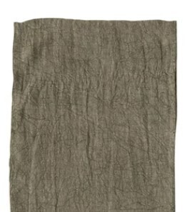 Stonewashed Table Runner - Moss, 108&quot; x 14&quot;