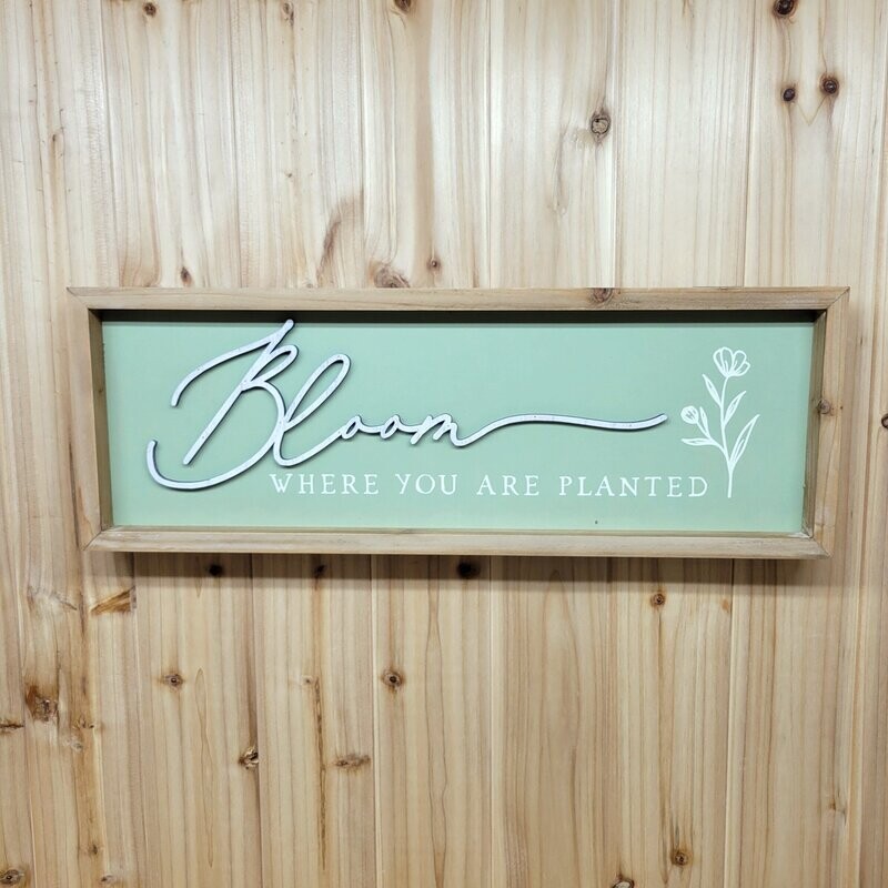 Wood Layered Bloom Sign