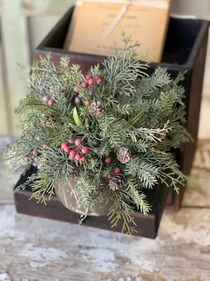 Siberian Cypress Half Sphere, 12&quot;