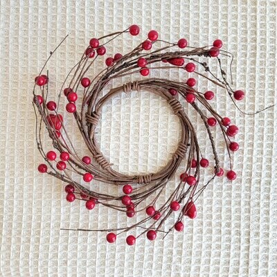 Red Hearts &amp; Berries Ring,  3.5&quot;