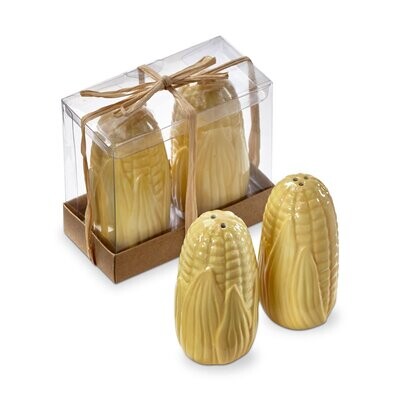 Corn Cob Salt &amp; Pepper Shakers, Set of 2