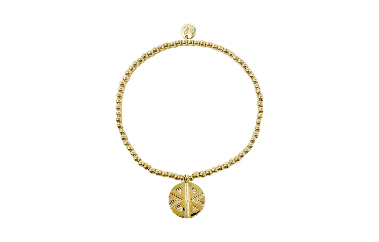 Gold Charm Bracelet &quot;Strong&quot;
