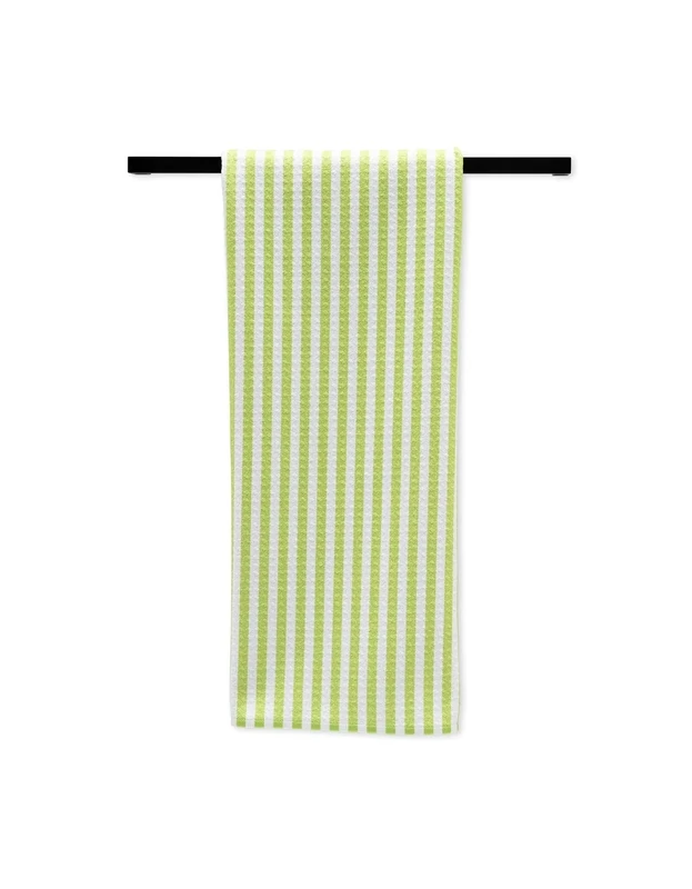 Geometry House Summer Stripe Green Tea Towel