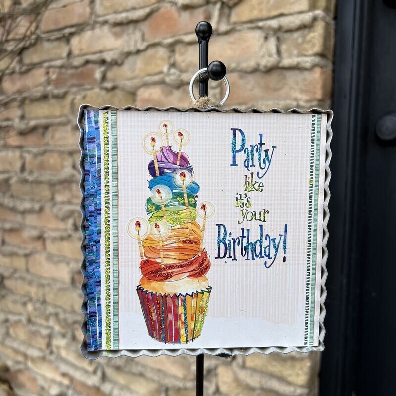 Display Pole w/ Base (Mini Gallery) - White