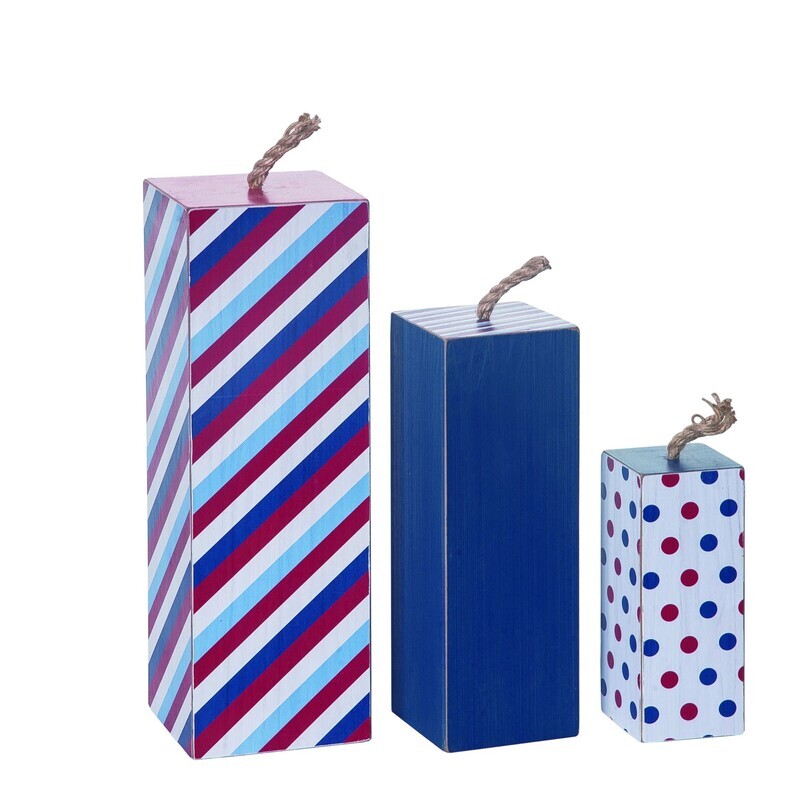 Wooden Firecracker, Set of 3