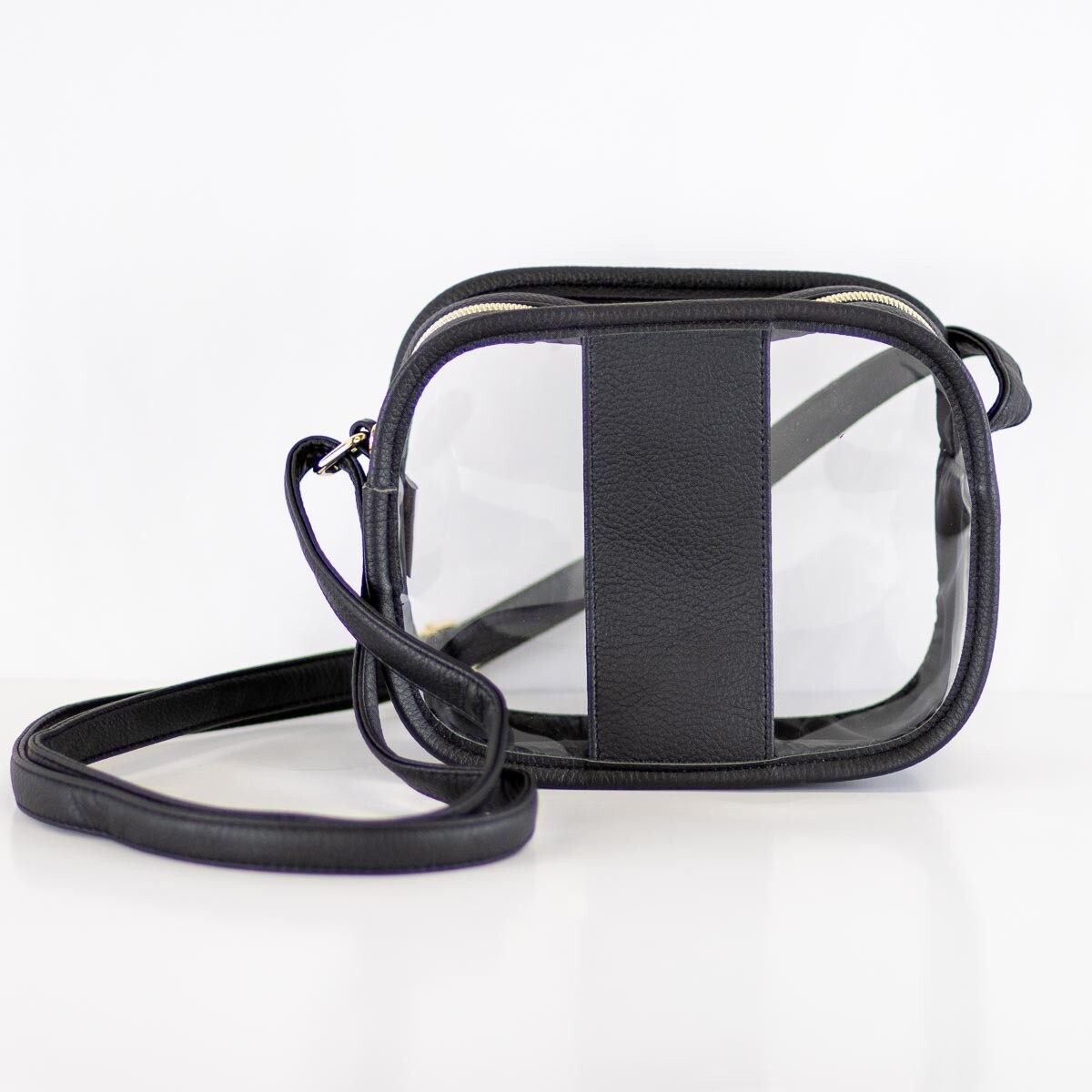 Emma Clear Crossbody, Black