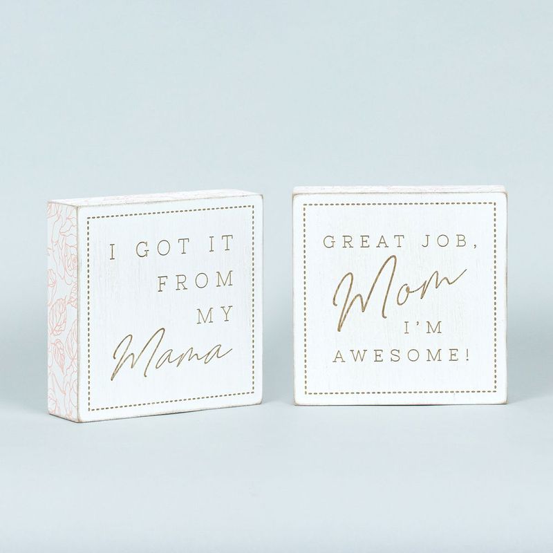 Mom/Mama Reversible Sign, 5&quot;