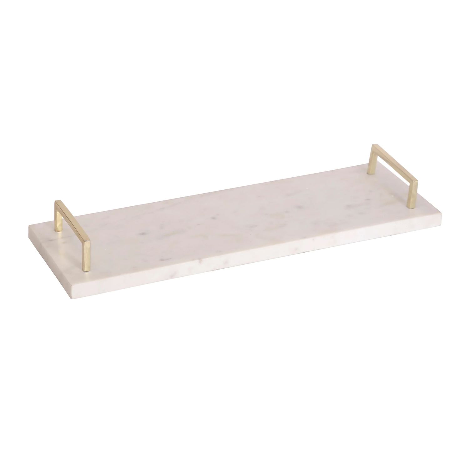 Marble Tray w/ Gold Handles