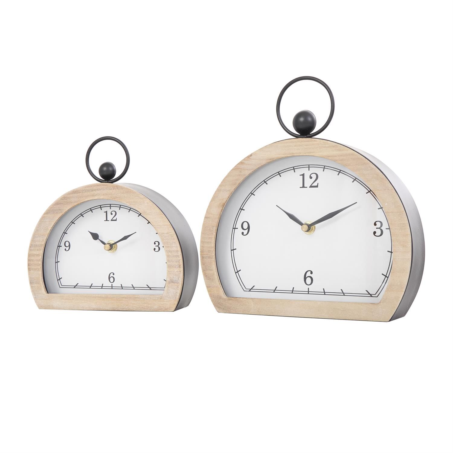 10&quot; Table Clock, White, Size: LG