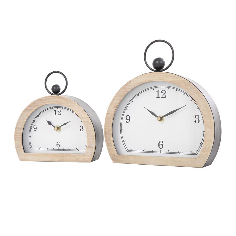 10&quot; Table Clock, White, Size: LG