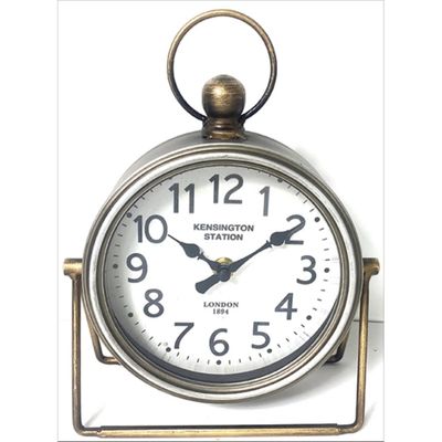 Retro Iron Table Clock