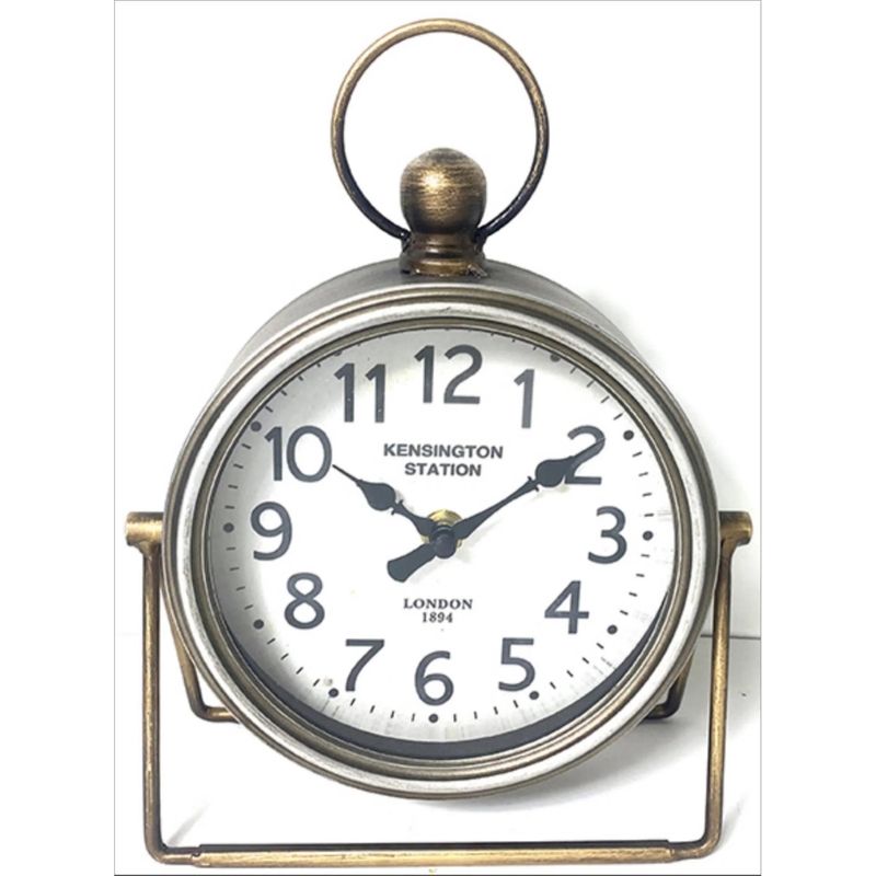 Retro Iron Table Clock