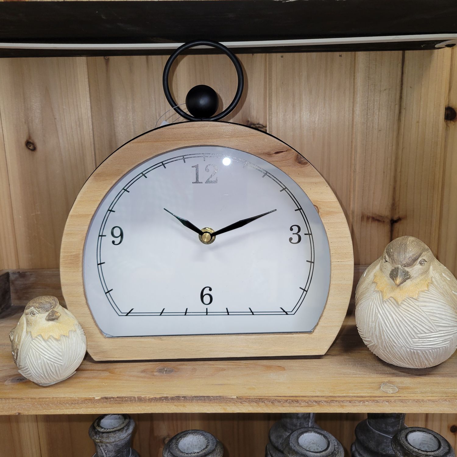 10&quot; Table Clock, White