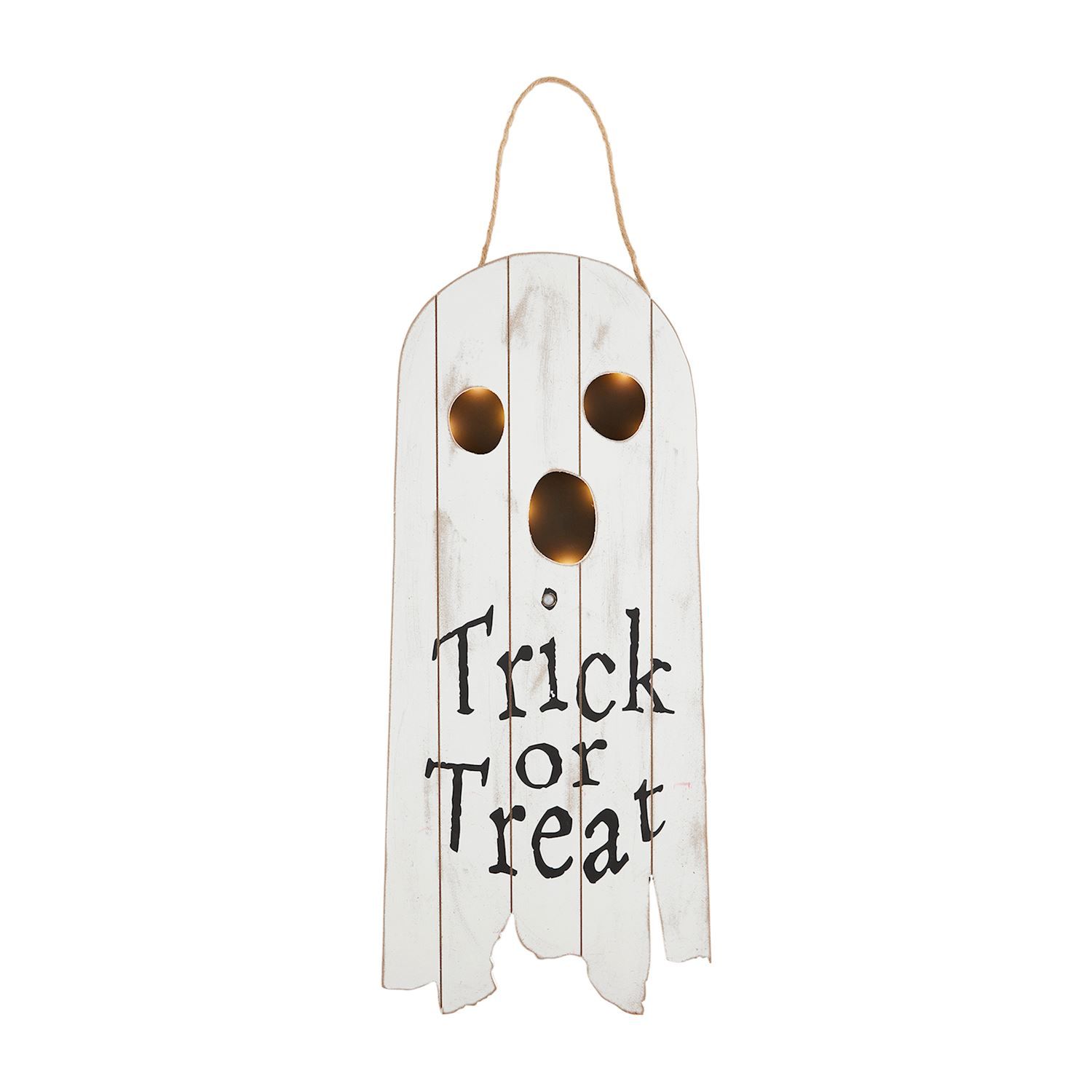 Ghost Wood LED Door Hanger