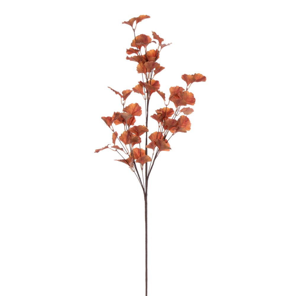 32&quot; Autumn Orange Ginkgo Leaf Spray