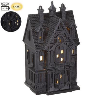 9&quot;Haunted House With Lights