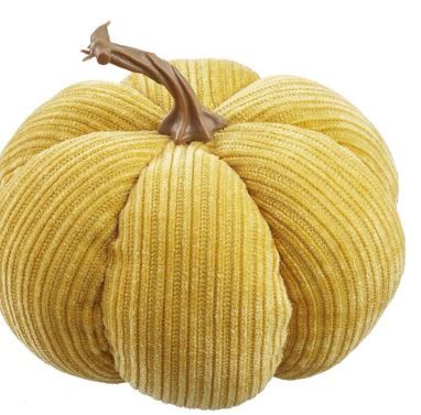 Yellow Fabric Pumpkin