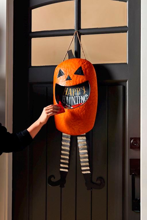 Pumpkin Candy Door Hanger