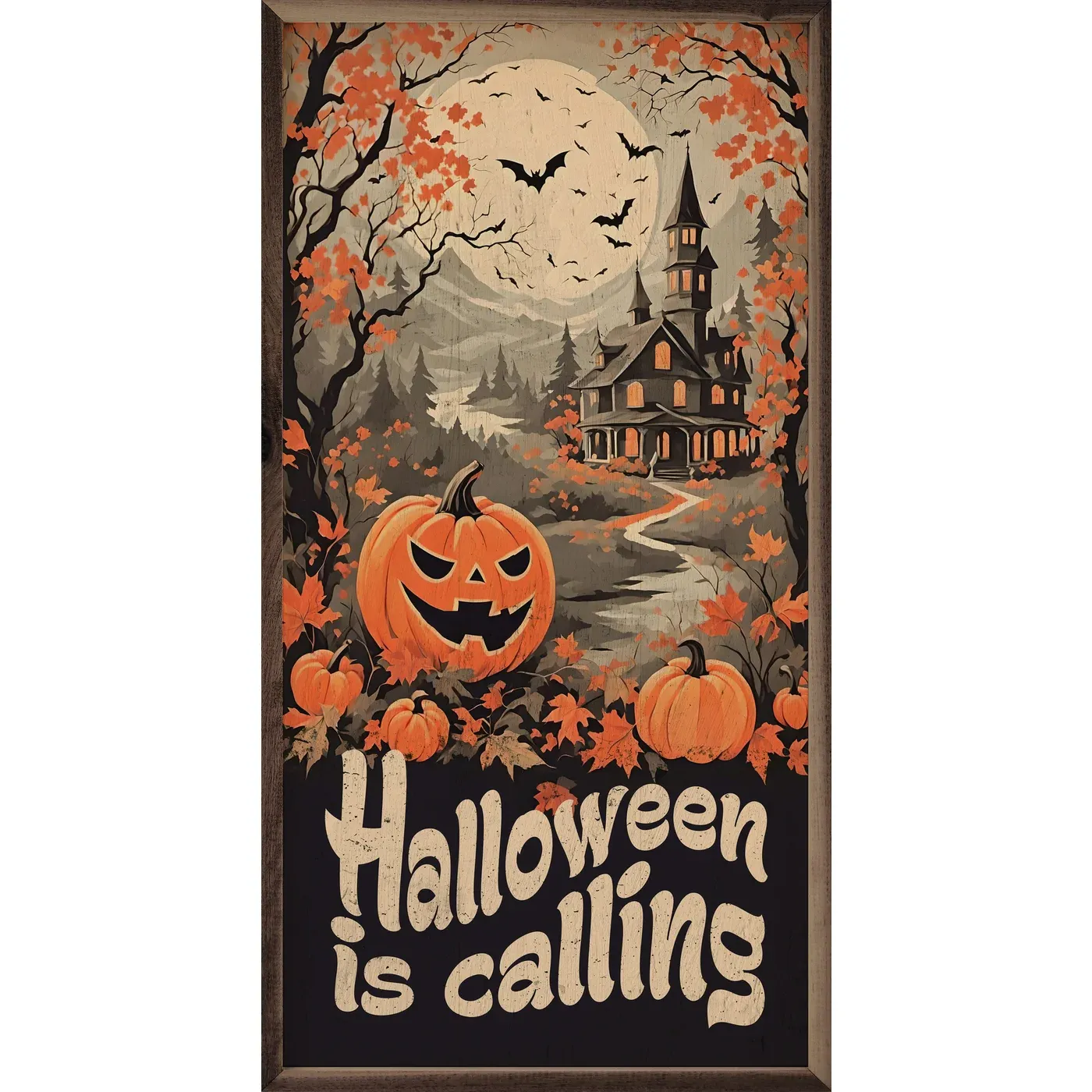 Halloween Is Calling Wall Art