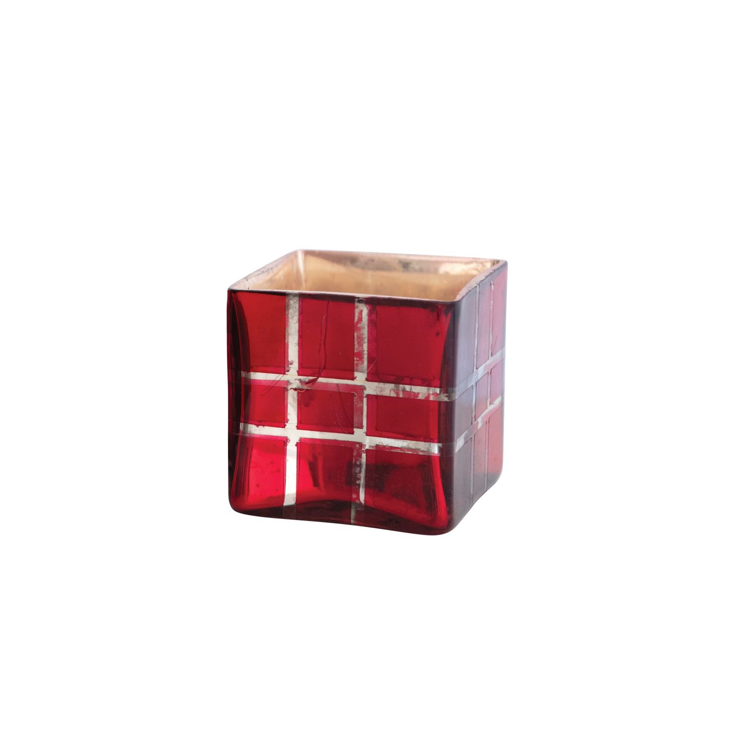 Mercury Glass Tealight Holder 3 1/2&quot;