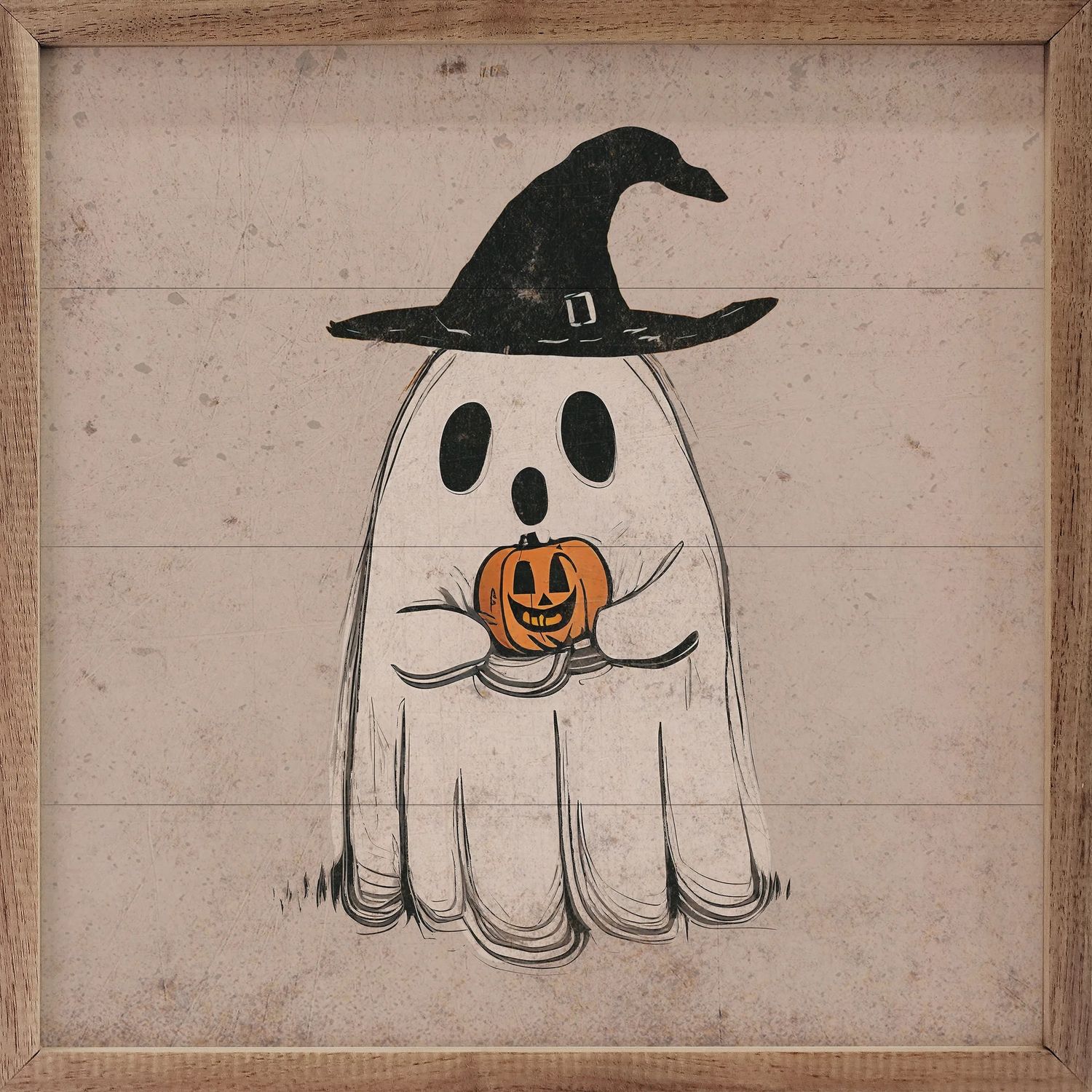 Ghost With Hat Wall Art