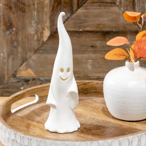 Ceramic Led Ghost  10&quot;
