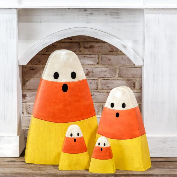 Metal Candy Corn Decor SM