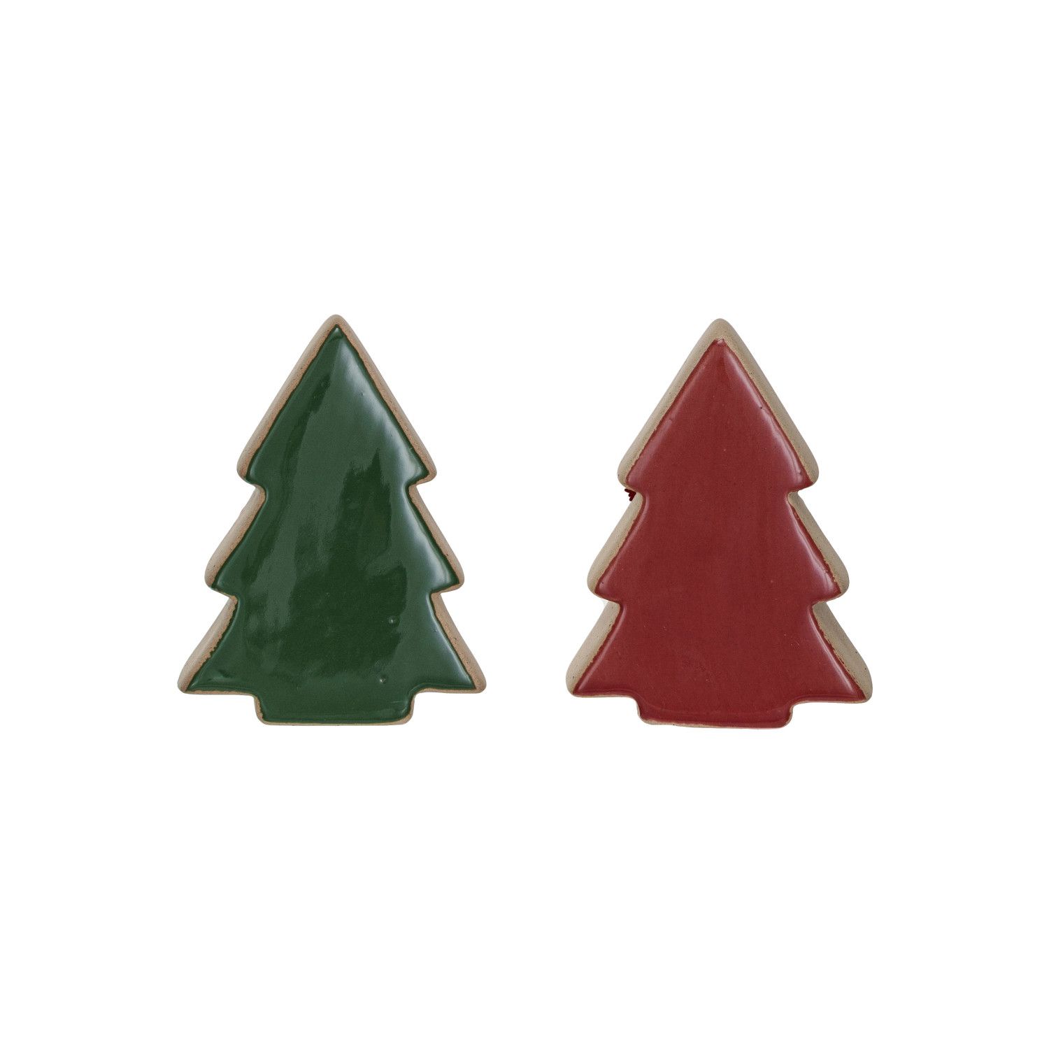 Stoneware Mini  3D Glazed Tree Assorted