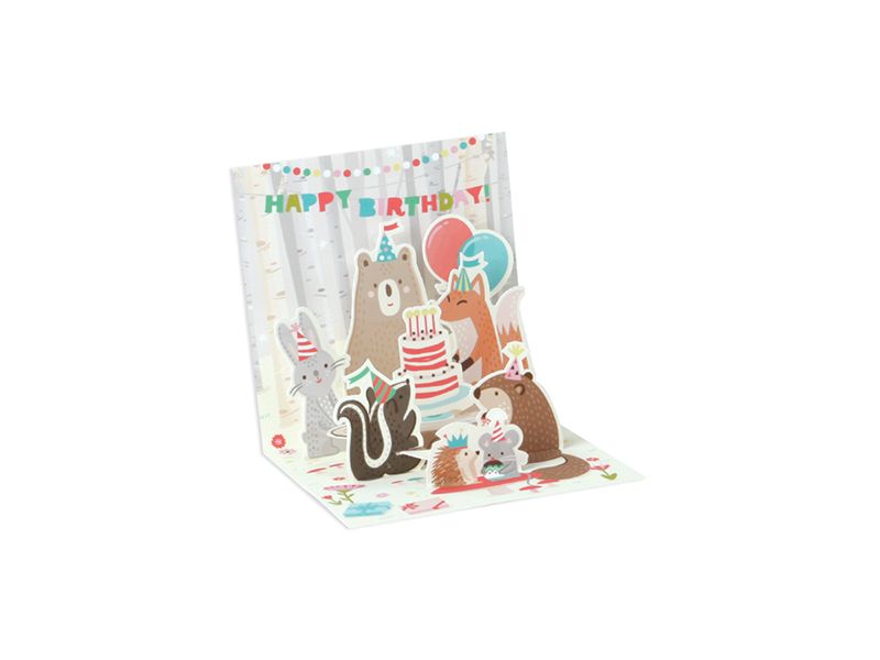 Woodland Birthday Pop-up Card