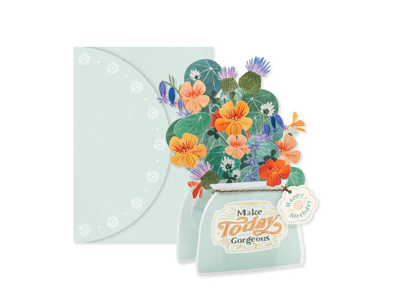 Vase of Flowers Pop-up Card