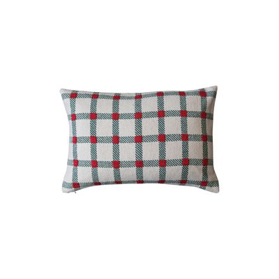 Lumbar Pillow Green/Red Plaid