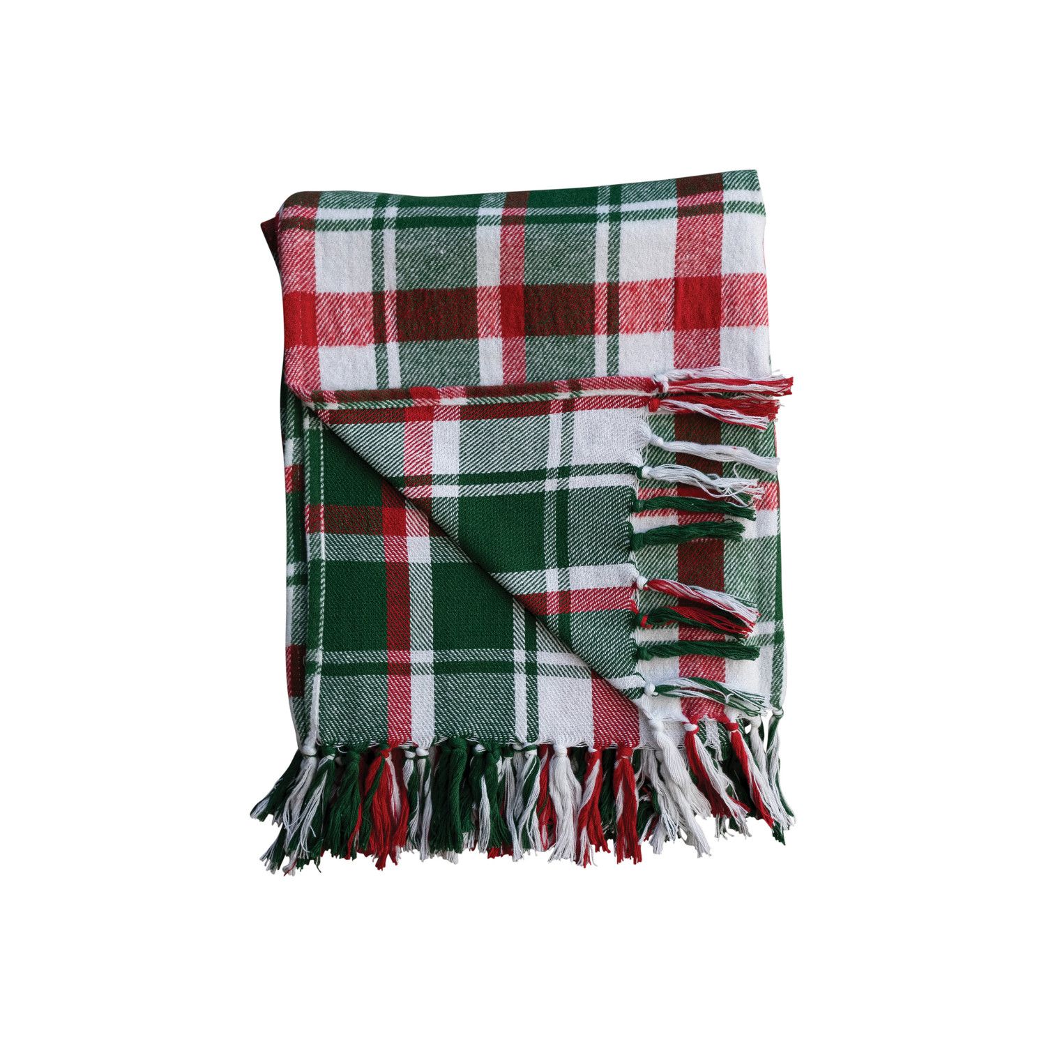 Flannel Throw w/Fringe