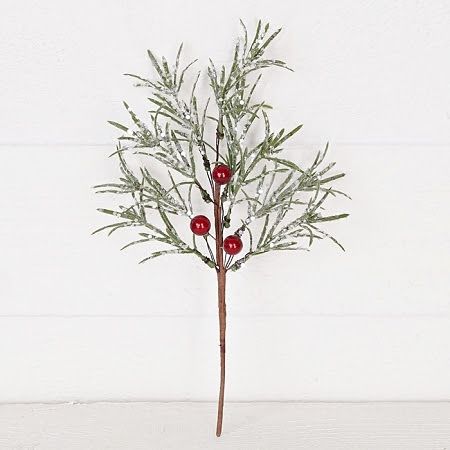 Sparkled Grass w/Berries 12&quot; Pick