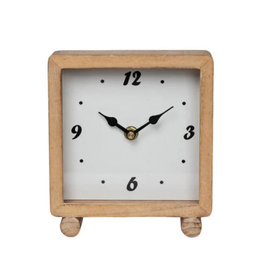 Retro Square Table Clock
