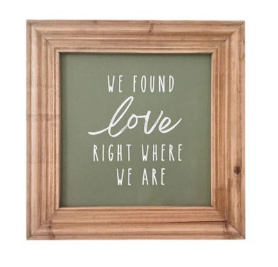 Love Wood Wall Sign