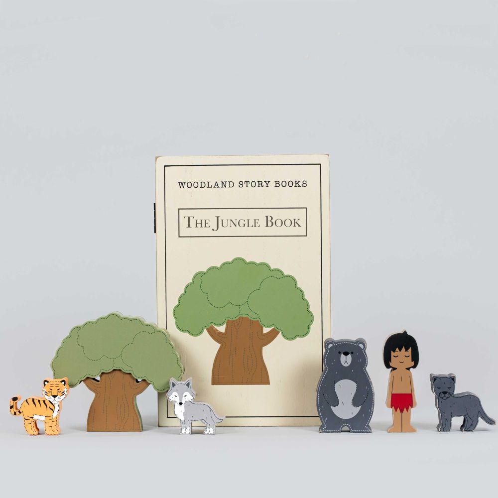 Wood Storybook Jungle Set of 7 