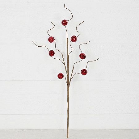 Metallic Red Mini Bells Pick 18&quot;