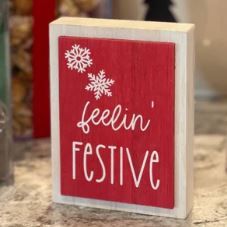 Cozy/Festive 3D Reversible Block