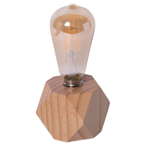 Wood Base Boho Light