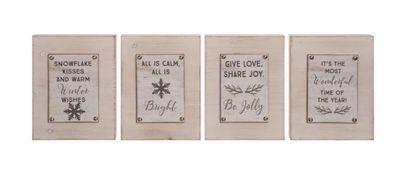 Birch Christmas Sign Assorted