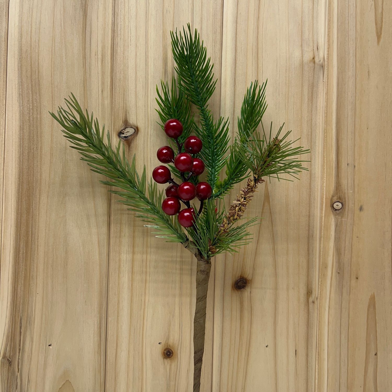 Mix Pine Berry Pick 12&quot;
