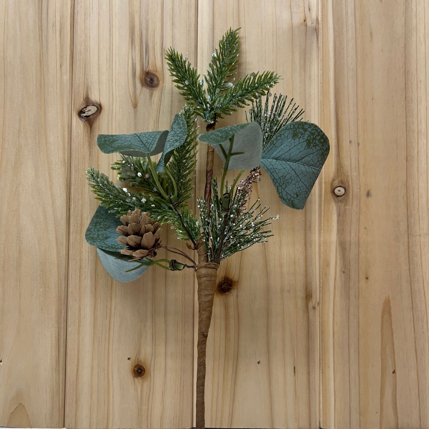 Sparkled Pine/Silver Dollar 12&quot; Pick