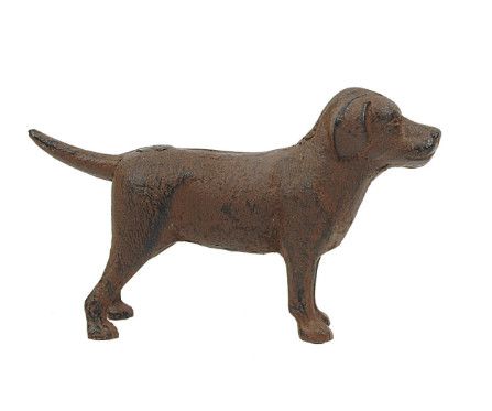 8&quot; Cast Iron Dog, Assorted Brown